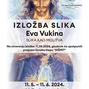 Izložba "Slika kao molitva" u Župi sv. Leopolda Bogdana Mandića, Ljubljanica-Voltino